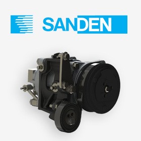 Sanden SD7H15 119 PV8 24v H 3/4 x 7/8 Ear POE68 Oil